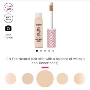 Tarte Cosmetics Ultra Creamy Shape Tape Concealer 12N FAIR NEUTRAL